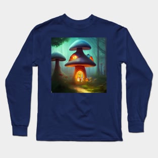 Enchanting Home for Sale (5) - Magic Mushroom House Long Sleeve T-Shirt